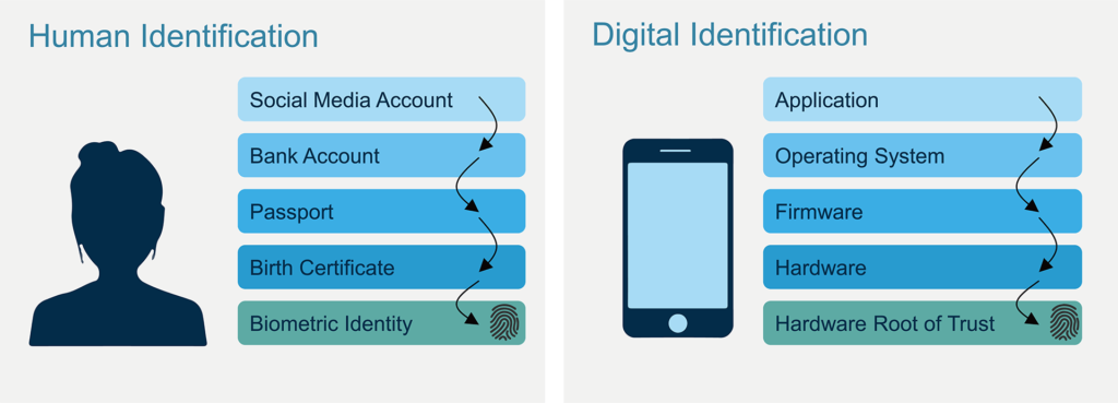 Human identification and digital identification